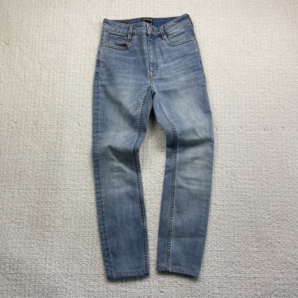Frank and Oak Debbie Jeans Womens 26 Blue Skinny Fit Stretch Denim Light Wash